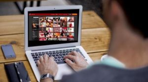 watching porn in laptop